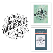 Load image into Gallery viewer, Spellbinders Paper Arts BetterPress Letterpress Press Plates Most Wonderful Time (BP-066)