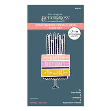 Load image into Gallery viewer, Spellbinders BetterPress Society April 2024 Plate Birthday Layer Cake (BPR-007)