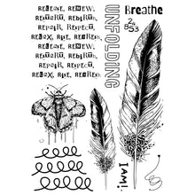 Load image into Gallery viewer, Sizzix Studio Clear Stamps Set 10PK w/3PK Stencils - The R’s Have It by Cat Kerr (666853)