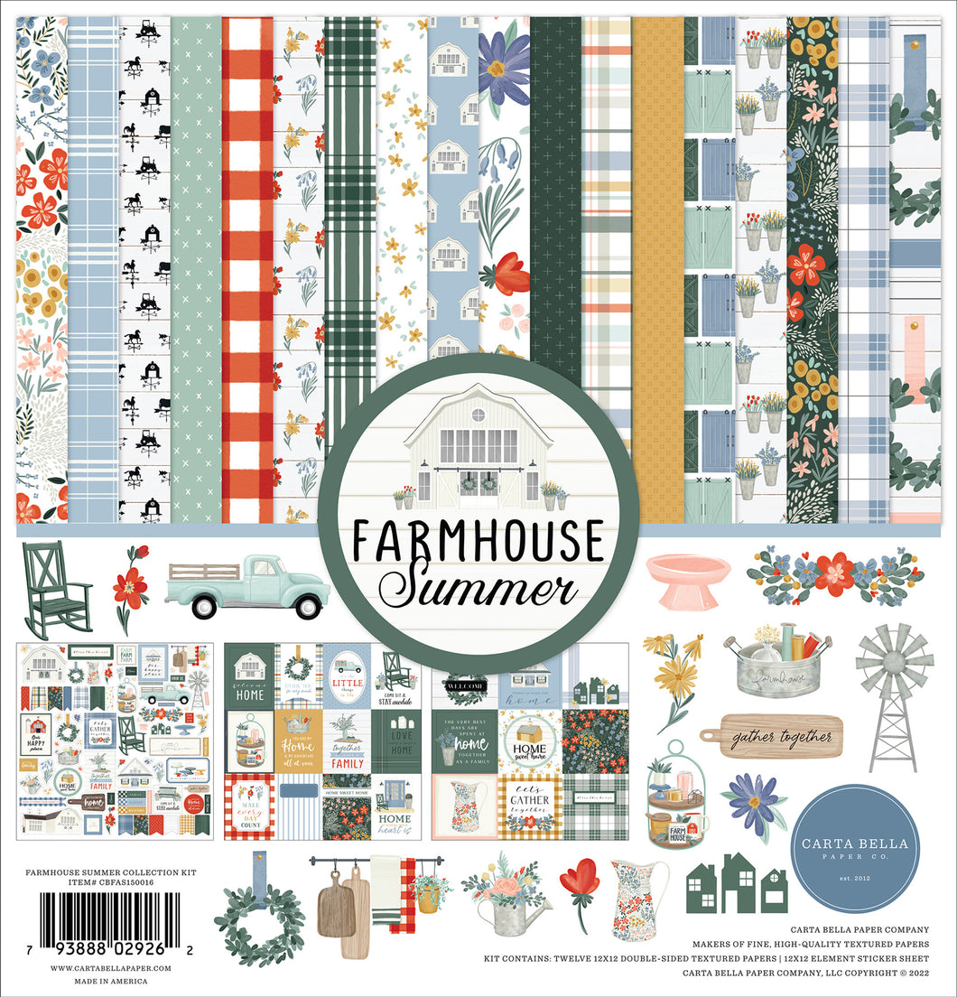 Carta Bella Farmhouse Summer Collection Kit (CBFAS150016)