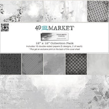 Load image into Gallery viewer, 49 and Market Color Swatch Charcoal Collection 12x12 Paper Pack (CCS-27365)