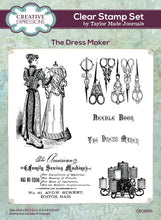 Load image into Gallery viewer, Creative Expressions Clear Stamp Set The Dress Maker designed by Taylor Made Journals (CEC1050)