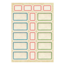 Load image into Gallery viewer, Spellbinders Cathe Holden Flea Market Finds Stationer's Stock Sticker Pack (CH-003)