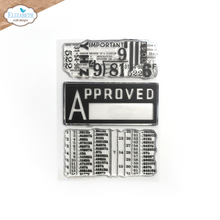 Load image into Gallery viewer, Elizabeth Craft Designs You've Got Mail Planner Essentials Stamp Backgrounds From the Past 1 (CS323)