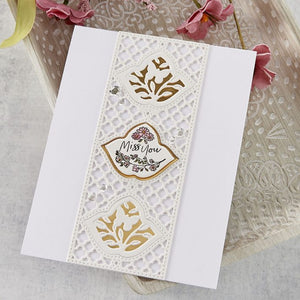 Spellbinders Paper Arts Stamp Set Clear Stamp of the Month February 2021 Trefoil Florals & Sentiments (CSOM-FEB21)