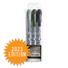 Load image into Gallery viewer, Tim Holtz Distress Halloween Pearlescent Crayon Set #6 (TSHK84358)

