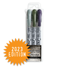 Load image into Gallery viewer, Tim Holtz Distress Halloween Pearlescent Crayon Set #6 (TSHK84358)