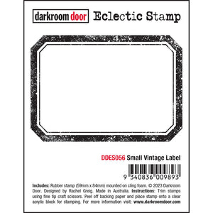 Darkroom Door Eclectic Stamp Small Label (DDES056)