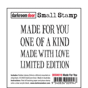 Darkroom Door Small Stamp Made for You (DDSM019)