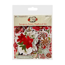 Load image into Gallery viewer, PRE-ORDER 49 and Market Evergreen Season Collection Chipboard Set