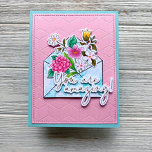 Load image into Gallery viewer, Pinkfresh Studio Floral Envelope Stamp, Stencil, & Die Set