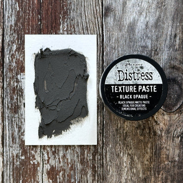 Tim Holtz Distress® Texture Paste Black Opaque (TSHK84471) – Everything  Mixed Media