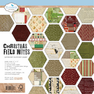 Elizabeth Craft Designs 12x12 Paper Pack Christmas Field Notes (C020)