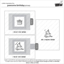 Load image into Gallery viewer, Lawn Fawn Lawn Cuts Stamp &amp; Die Set Pawsome Birthday (LF3163)
