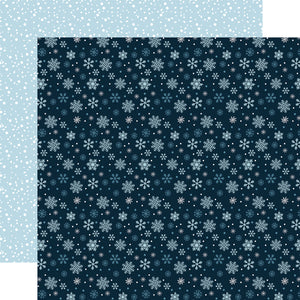 Echo Park Paper Co. The Magic of Winter Collection 12x12 Scrapbook Paper Winter Snow (MOW291002)