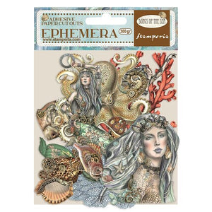 Stamperia Songs of the Sea Collection Ephemera Adhesives  Elements (DFLCT29)