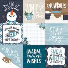 Load image into Gallery viewer, Echo Park Paper Co. Snowed In Collection 12x12 Scrapbook Paper 4x4 Journaling Cards (SI288009)
