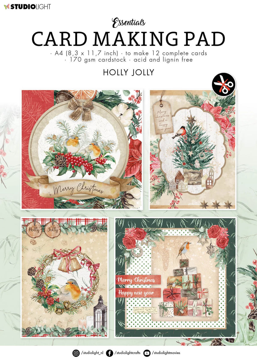 Authentique - Jolly Christmas Collection - 12x12 paper pad