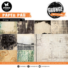 Load image into Gallery viewer, Studio Light Grunge Collection 8x8 Grunge Inventions Paper Pad (SL-GR-PP110)