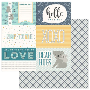 Photoplay Paper Snuggle Up Collection 12x12 Scrapbook Paper Hello Baby (SNG9241)