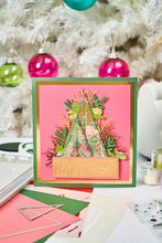 Load image into Gallery viewer, Sizzix A5 Clear Stamps Set W/Stencil Cosmopolitan Christmas Merry And Light By SP