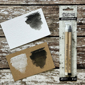 Tim Holtz Distress Watercolor Pencils Black & White Set (TDH83573)