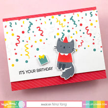Load image into Gallery viewer, Waffle Flower Birthday Kitties Stencil (WFS076)