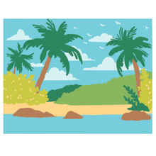 Load image into Gallery viewer, Palm Beach - Set of 6 - 6"x6" Coordinating Stencils