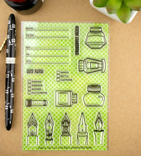 Load image into Gallery viewer, Nibs & Ink - 4"x6" Clear Stamp Set (16 stamp designs)