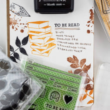 Load image into Gallery viewer, Book Tracker 3"x4" Clear Stamp (Audiobook, Ebook, TBR)