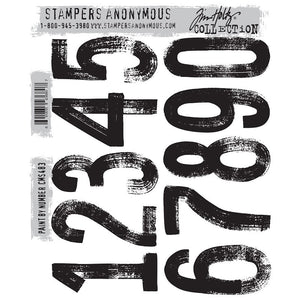 PRE-ORDER Stampers Anonymous Tim Holtz Cling Rubber Stamps Stamp Paint by Number (CMS483)