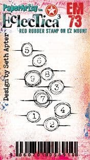 PaperArtsy Eclectica3 Mini Stamp 1,2,3 designed by Seth Apter (EM73)