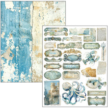Load image into Gallery viewer, Ciao Bella Mixed Media Book edge of the Ocean A4 Maxi (MA008)