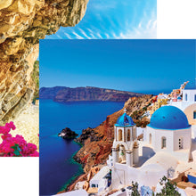 Load image into Gallery viewer, Reminisce Greece Collection 12x12 Scrapbook Paper Santorini (GRE-001)
