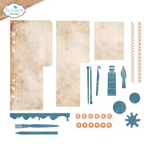 Load image into Gallery viewer, Elizabeth Craft Designs Annette Green Home Hobbies Die Set (2357)