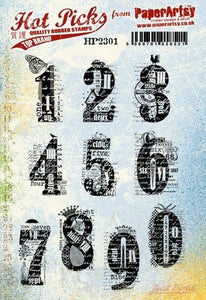 PaperArtsy Eclectica3 Stamp Set Numbers (HP2301)