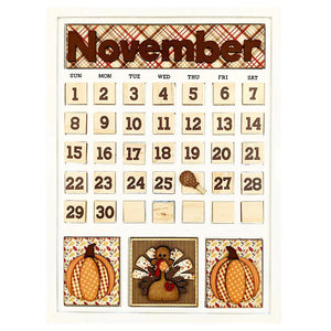 Foundations Décor Magnetic Calendar Set November (40197-9)
