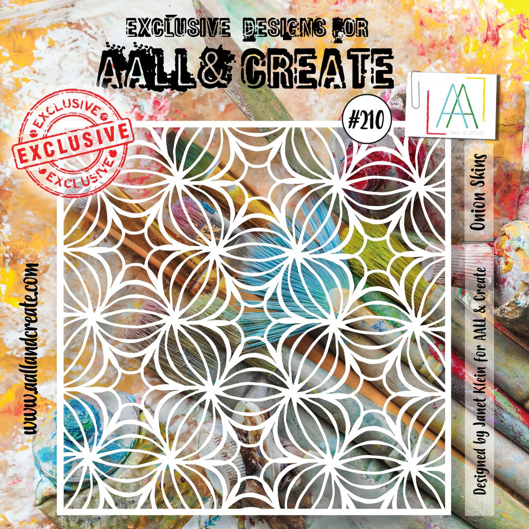 AALL & CREATE Stencil Onion Skins #210