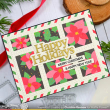 Load image into Gallery viewer, Waffle Flower Postage Poinsettia Stencil (421768)