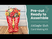 Load and play video in Gallery viewer, Katy Sue Wonderful Wellington Boots Card Making Kit