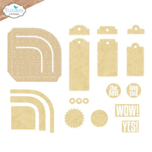 Load image into Gallery viewer, Elizabeth Craft Designs Delightful Discovery Collection Rounded Pocket with Tags Die set by Annette Green (2337)