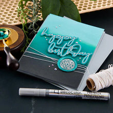 Load image into Gallery viewer, DecoColor by Marvy Uchinda Premium Silver Metallic Marker (250-S #SLV)