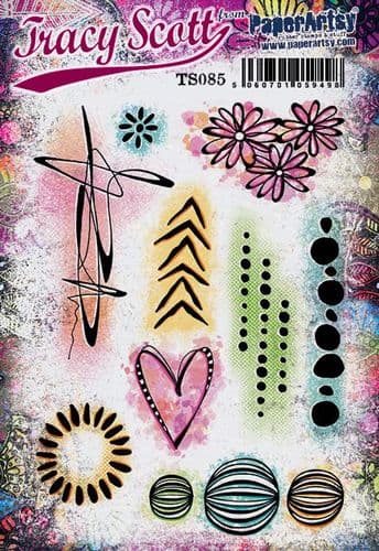 PRE-ORDER PaperArtsy Stamp Set Marks #2 by Tracy Scott (TS085)
