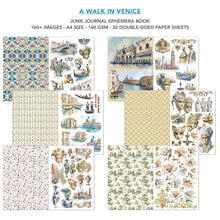 Load image into Gallery viewer, Ciao Bella A Walk in Venice Junk Journal & Ephemera Book A4 32/Pkg (CBB023)