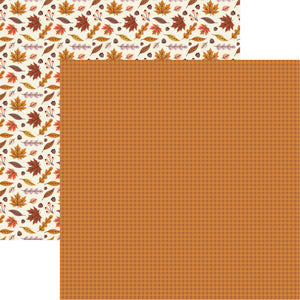 Reminisce Autumn Vibes Collection 12x12 Scrapbook Paper Hello Autumn (VIB-002)