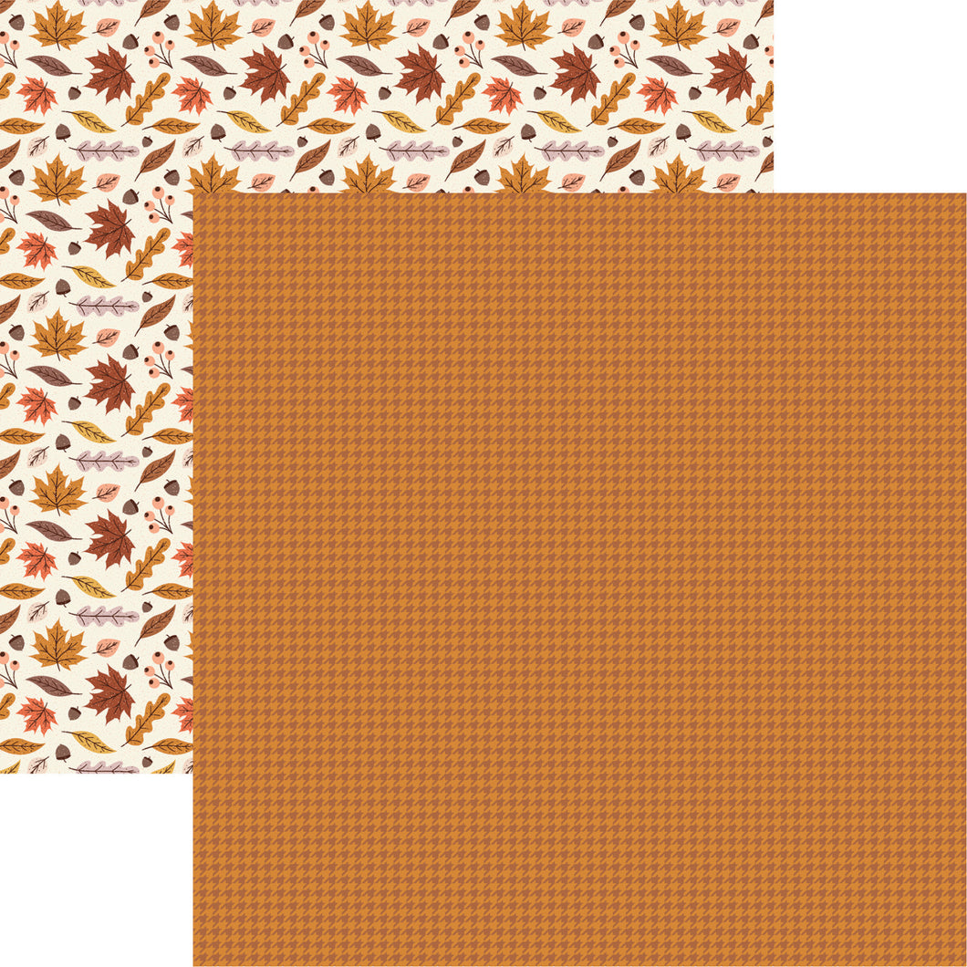 Reminisce Autumn Vibes Collection 12x12 Scrapbook Paper Hello Autumn (VIB-002)
