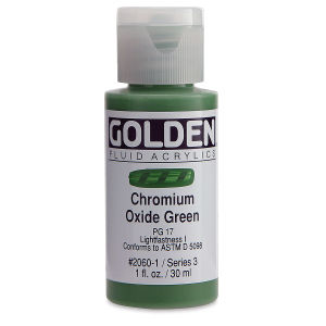 GOLDEN Fluid Acrylics Chromium Oxide Green (2060-1)