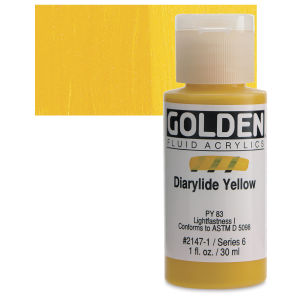 GOLDEN Fluid Acrylics Diarylide Yellow (2147-1)