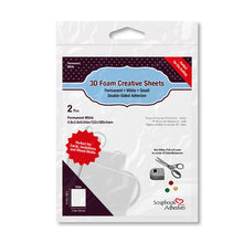 Load image into Gallery viewer, Scrapbook Adhesives 3D Foam Creative Sheets Permanent White Small (01228)
