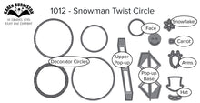 Load image into Gallery viewer, Karen Burniston Craft Die Set Snowman Twist Circle (1012)